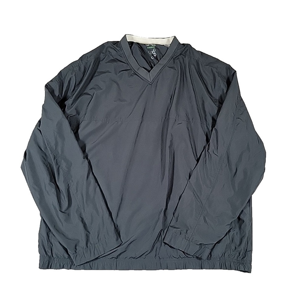Callaway Golf X Series Windbreaker Mens L Black‎ V-Neck Pullover Jacket Modern